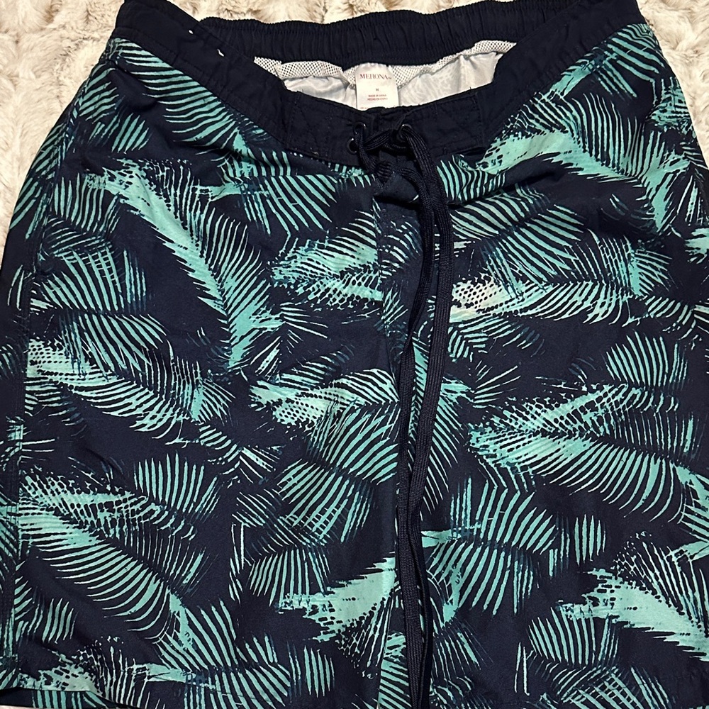 Merona (Target) Tropical Print Swim Shorts
